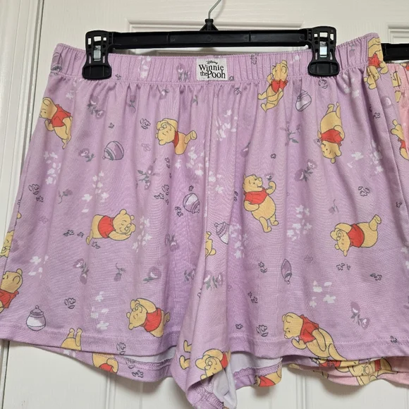 Disney Winnie The Pooh Womens Pajama Shorts Bundle Size Medium - Picture 2 of 8